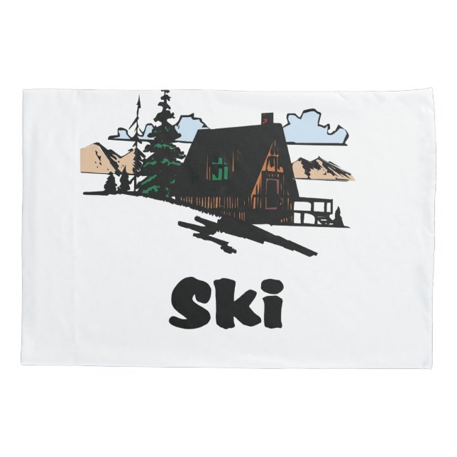 Housse D'oreillers Ski Lodge (Dos)