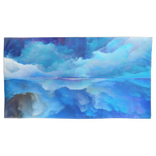Housse D'oreillers SlipperyJoe's abstrait nuage artwork coloré surr