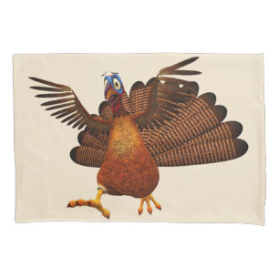 Housse D'oreillers SlipperyJoe's Thanksgiving gobble de manière respo