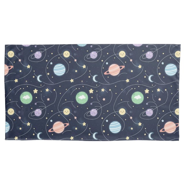 Housse D'oreillers Solar System Planets Seamless Pattern (devant)