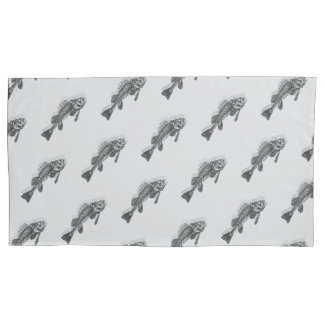 Housse D'oreillers Squelette de poisson