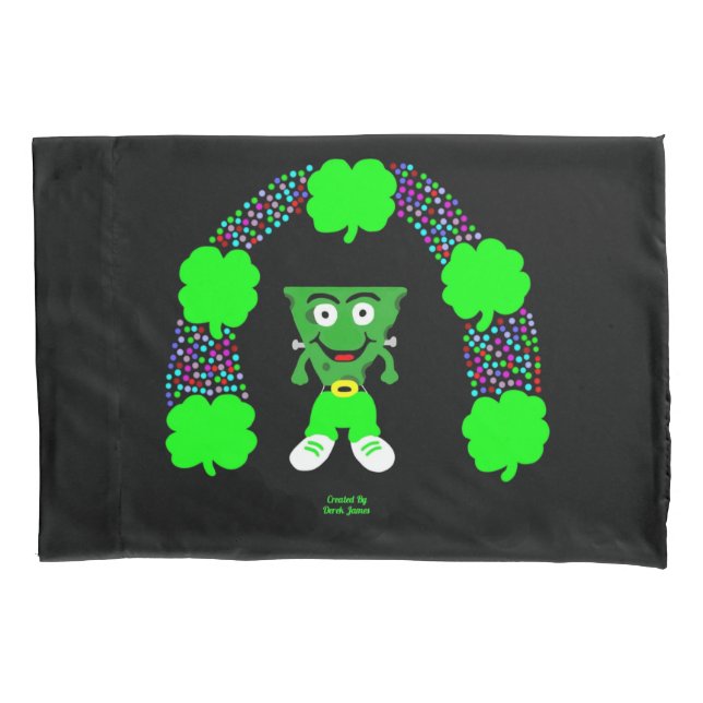 Housse D'oreillers St. Patrick's FrankenCheese Standard Pillowcase (devant)