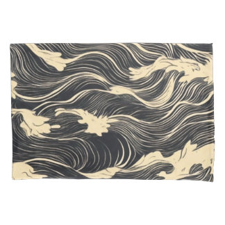 Housse D'oreillers Style côtier Motif vague