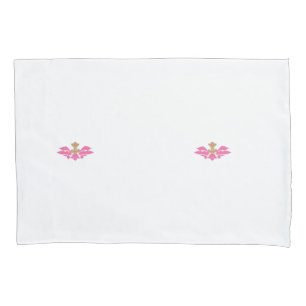 Housse D'oreillers Style Décor, Rose Chaud, Laiton Antique