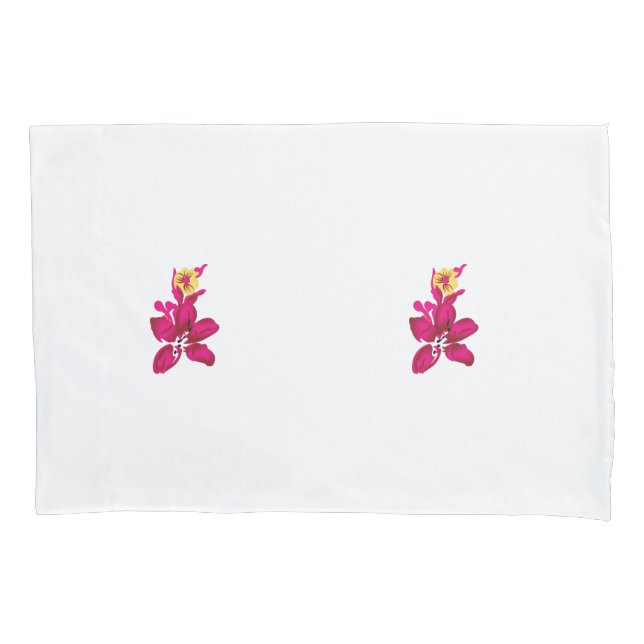 Housse D'oreillers Style floral, ArtyClick Crimson, Or léger (devant)