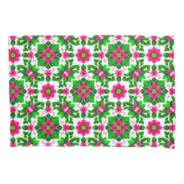 Housse D'oreillers 🌸 Style Maison Cosy Floral Tropical 🌸 (devant)