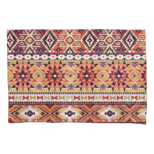 Housse D'oreillers Style tribal coloré, motif dynamique et transparen