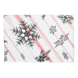 Housse D'oreillers Sucre de canne de Noël Snowflakes Pillowcase