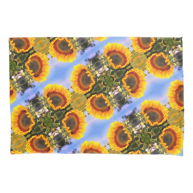 Housse D'oreillers Sunflower In Sunshine Motif d'art Abstrait (devant)