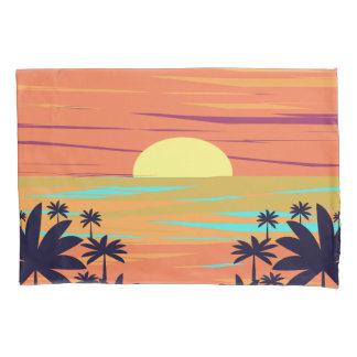 HOUSSE D'OREILLERS SUNSET PALM