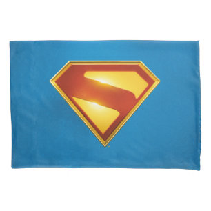 Housse D'oreillers Superman Golden S Shield brillance
