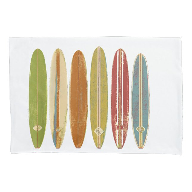 Housse D'oreillers Surf de Longboard (devant)