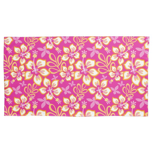 Housse D'oreillers Surf JUNGLE (COMBO ROSE CHAUDE) (devant-gauche)