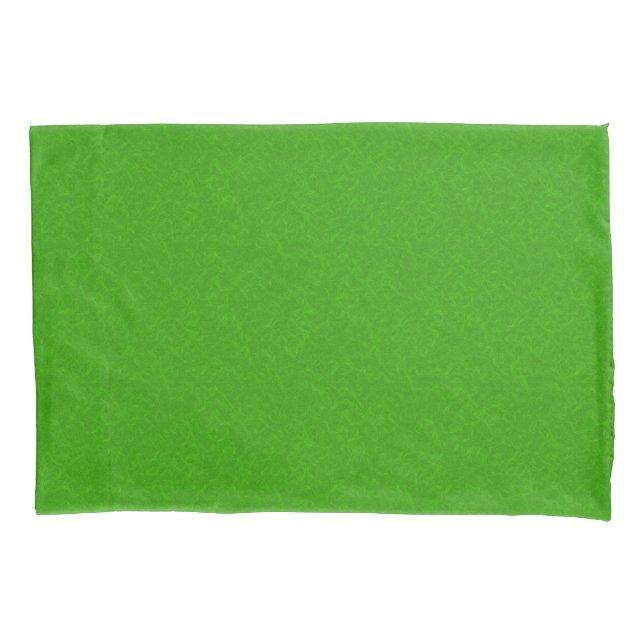 Housse D'oreillers Surface texturée verte lumineuse à motif tourbillo (devant-gauche)