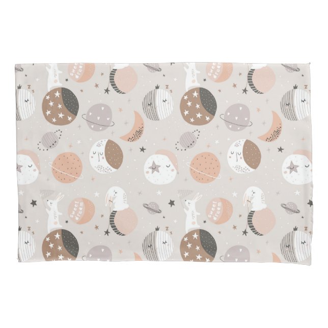 Housse D'oreillers Sweat Dream Bunnies Dans Motif spatial (devant)