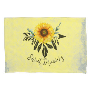 Housse D'oreillers Sweet Dreams Sunflower Dream Catcher