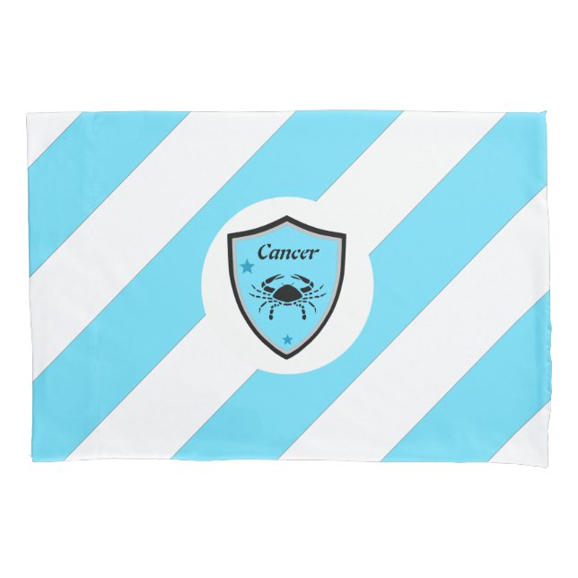 Housse D'oreillers Symbole du cancer         (devant)