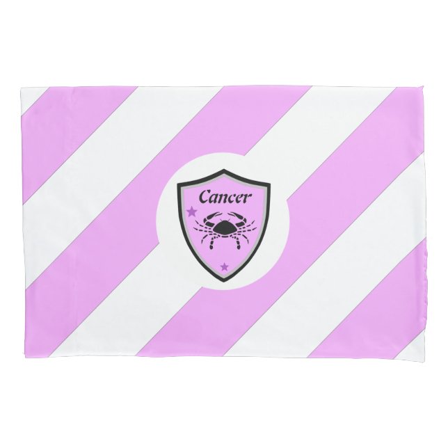 Housse D'oreillers Symbole du cancer        (devant)