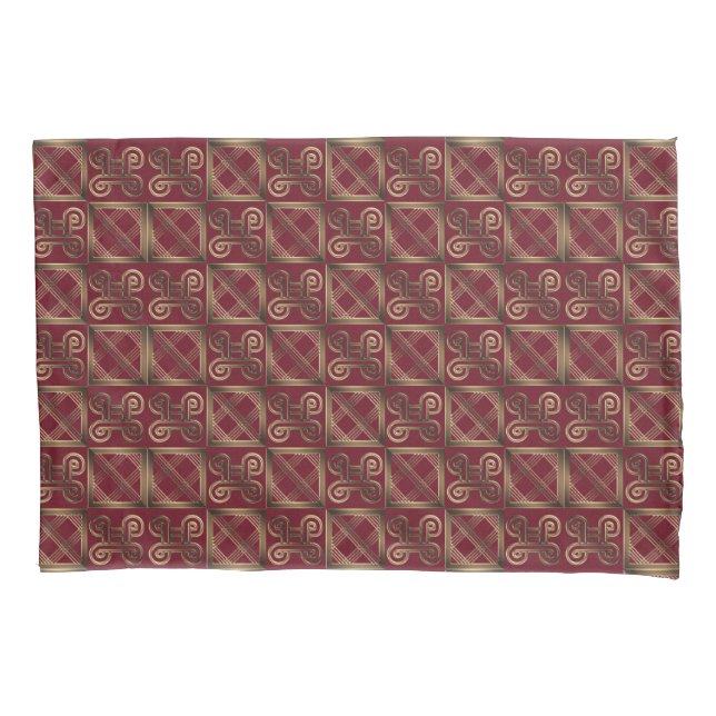 Housse D'oreillers Symboles ethniques africains Adinkra de l'unité (devant)