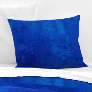 Housse D'oreillers Symphonie de teintes bleu profond motif de taille