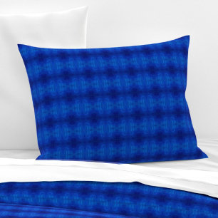 Housse D'oreillers Symphonie de teintes bleues profondes motif de tai