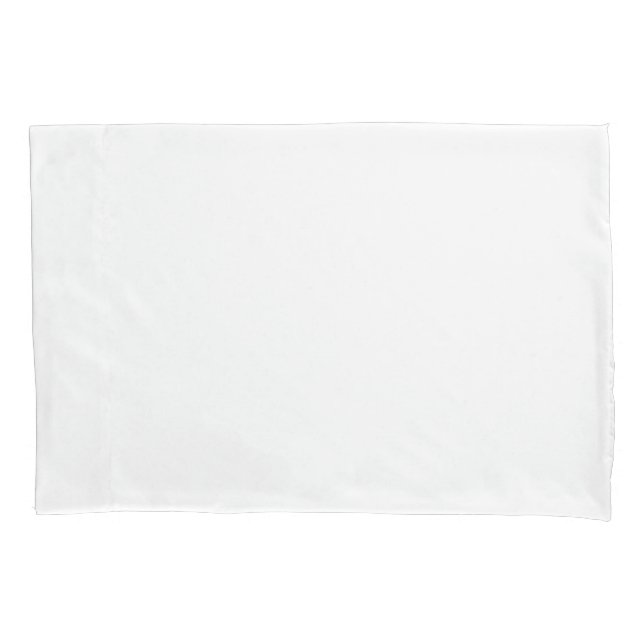 Housse D'oreillers Taille standard simple blanc simple (devant)