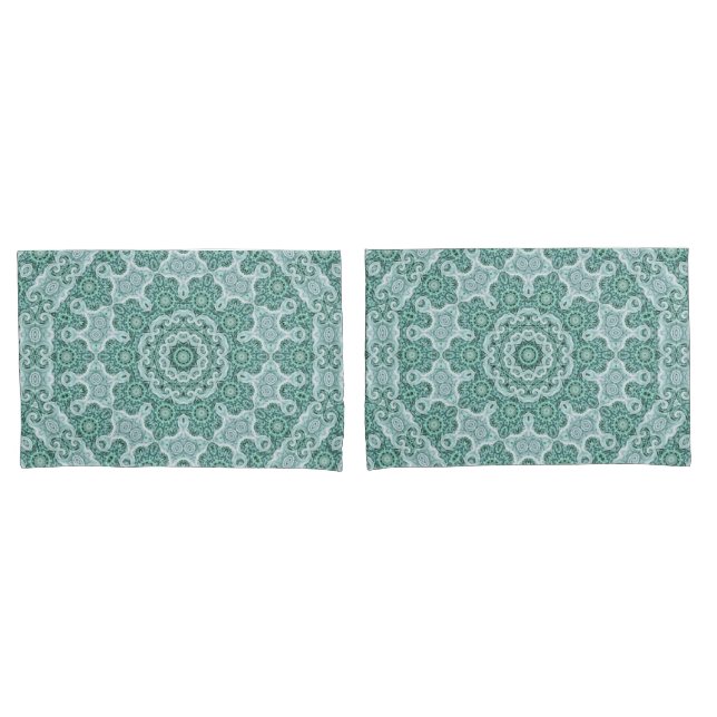 Housse D'oreillers Tantalisation en turquoise (devant-Set)