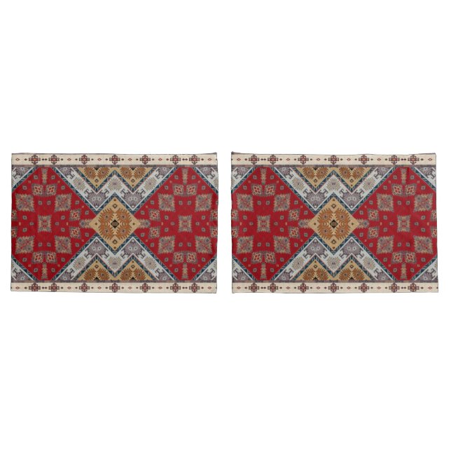 Housse D'oreillers Tapis de tapis persan turc antique (Dos-Set)