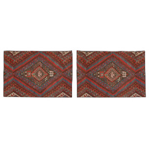 Housse D'oreillers Tapis perse de tapis turc Kilim antique