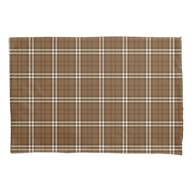 Housse D'oreillers Tartan Brown (devant)