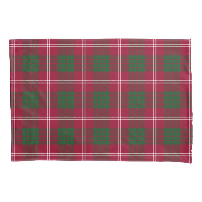 Housse D'oreillers Tartan écossais de Crawford de clan (devant)