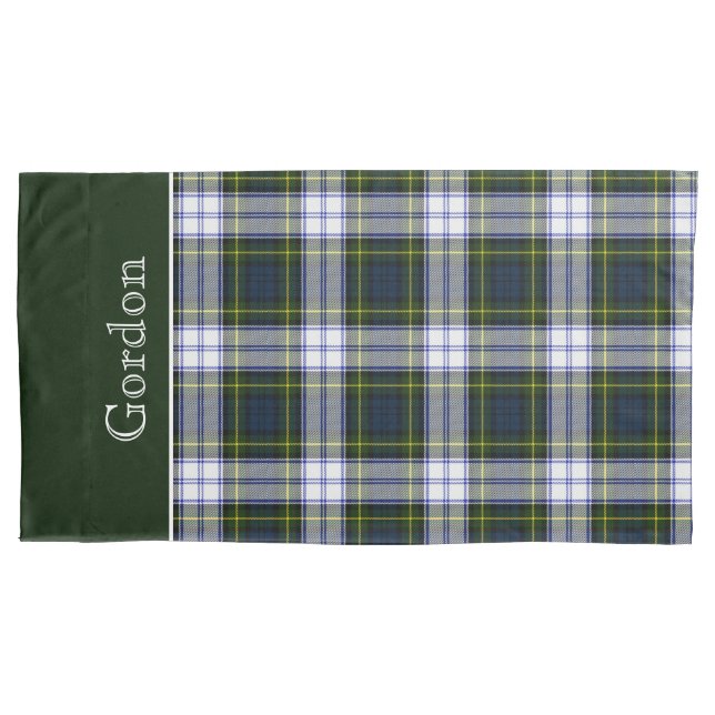 Housse D'oreillers Tartan Plaid King Coussin classique Gordon (devant)