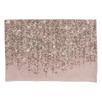 Taupe Rouge Bronzé Rose Gold Paillettes Cascade