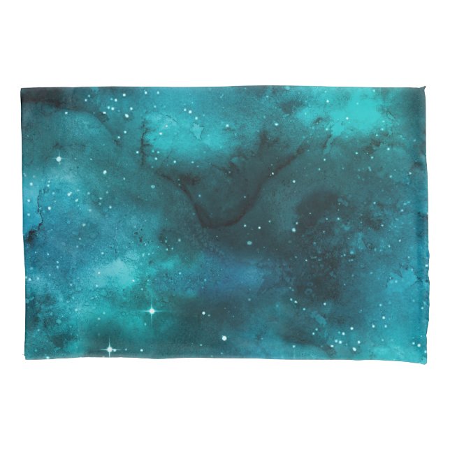 Housse D'oreillers Teal Galaxy Series 7 (devant-gauche)