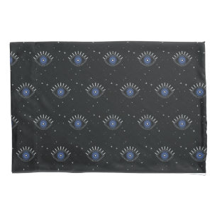 Housse D'oreillers Teilman de protection des yeux bleus