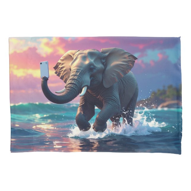 HOUSSE D'OREILLERS TELEPHANTASTIC (devant)