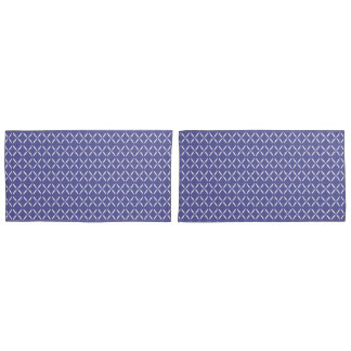 Housse D'oreillers Tendance Moderne Chic Fleurs Bleues Violettes et B
