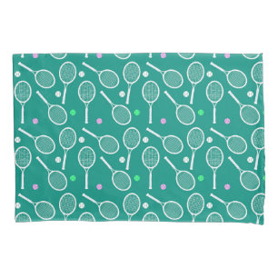 Housse D'oreillers Tennis Racket Motif Green