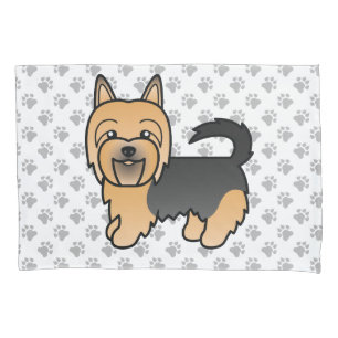 Housse D'oreillers Tervueren Australien Bleu et Tan Chien de Dessin A