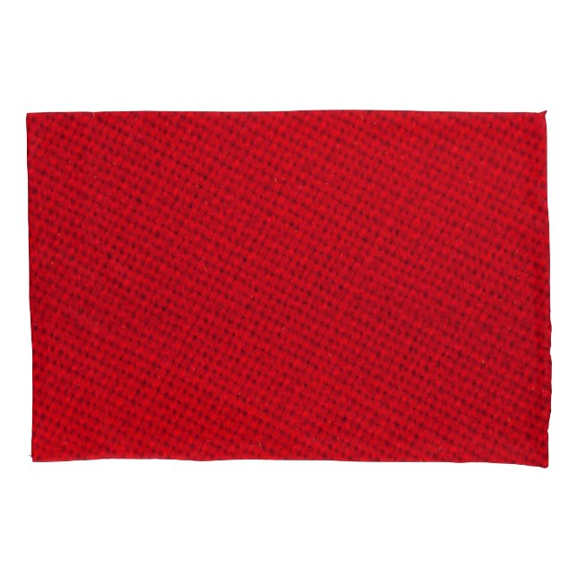Housse D'oreillers Texture dynamique de tissu rouge (devant)