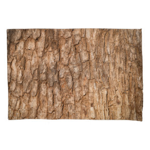 Housse D'oreillers Texture écorce d'arbre, arrière - plan de bois nat