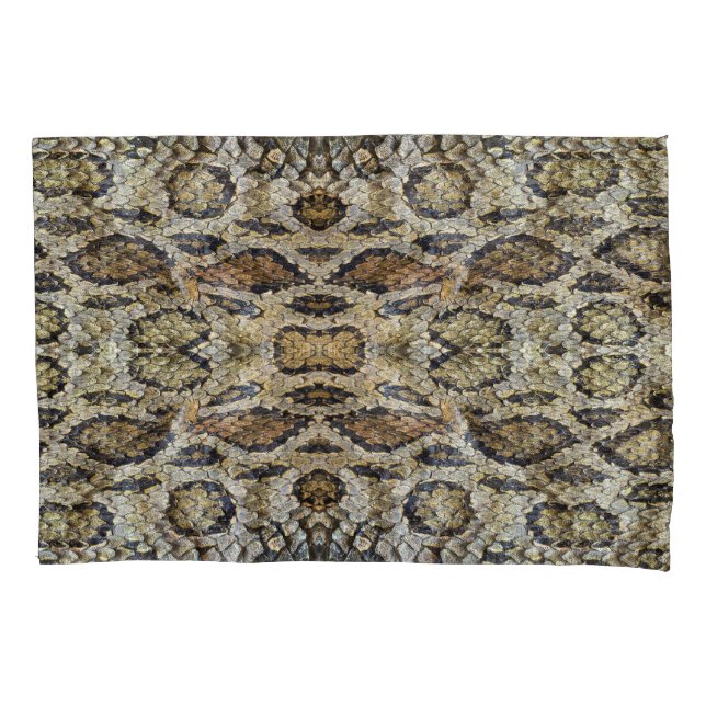 Housse D'oreillers Texture Motif de la peau de serpent (devant)