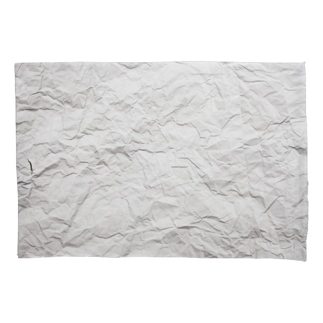 Housse D'oreillers Texture papier broyée, arrière - plan détaillé. (devant)