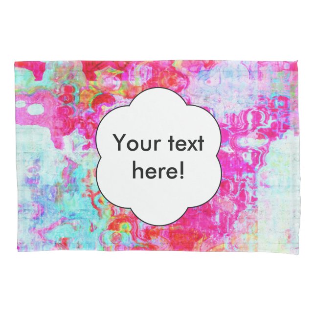 Housse D'oreillers Texture rouge rose (devant)