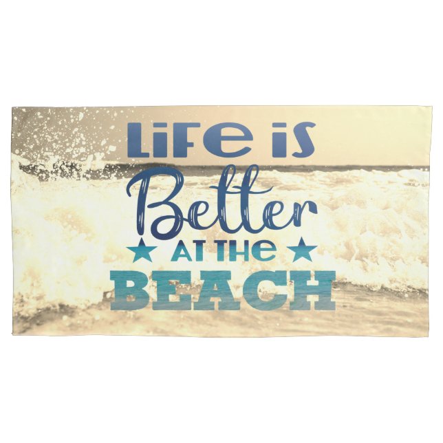 Housse D'oreillers Thème de plage tendance (devant-gauche)