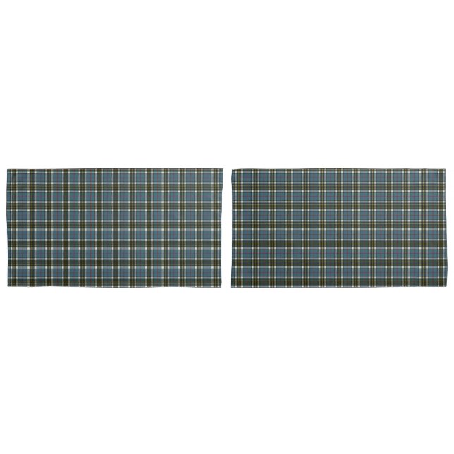Housse D'oreillers Thompson Blue Original Scottish Tartan (devant-Set)