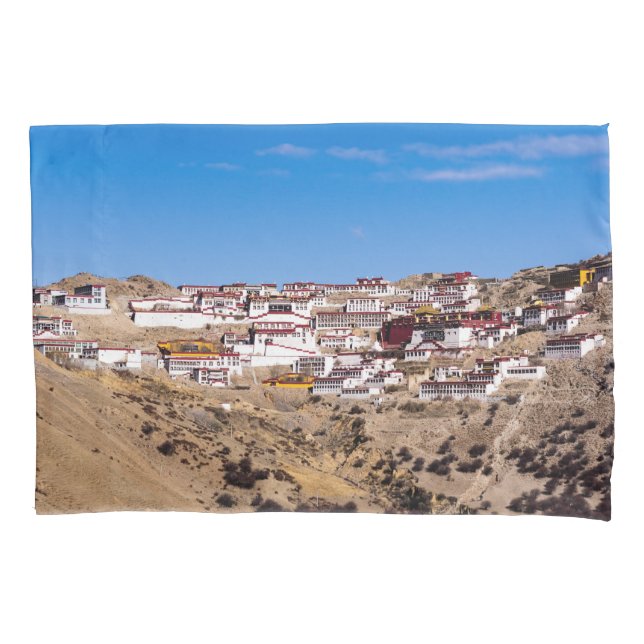 Housse D'oreillers Tibet - Monastère bouddhique de Ganden (devant)