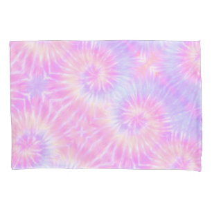 Housse D'oreillers Tiedye Pastel Rainbow Spirale Hippie Tie Dye