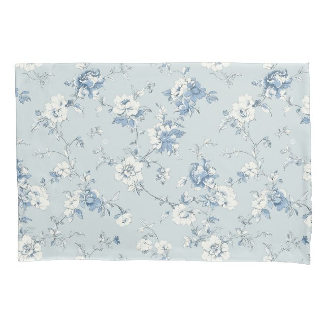Housse D'oreillers Toile De Jouy Peonies (devant)