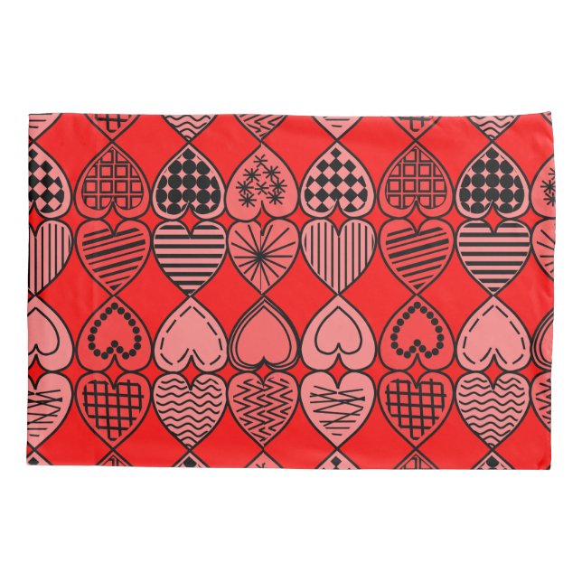 Housse D'oreillers Topsy Turvy Hearts (Dos)